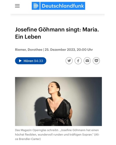 „Maria. Ein Leben“ online auf DLF Audiothek